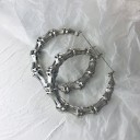 Boucles d'oreilles créoles pour femmes G309 4