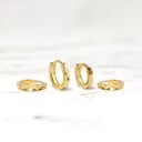Boucles d'oreilles créoles pour femmes G317 1