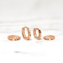 Boucles d'oreilles créoles pour femmes G317 4
