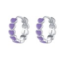Boucles d'oreilles créoles pour femmes G323 6