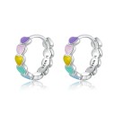 Boucles d'oreilles créoles pour femmes G323 7