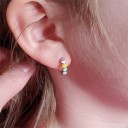 Boucles d'oreilles créoles pour femmes G323 4