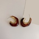 Boucles d'oreilles créoles pour femmes G482 9