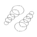 Boucles d'oreilles créoles pour femmes G640 2