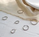 Boucles d'oreilles créoles pour femmes G640 4