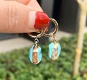 Boucles d'oreilles créoles pour femmes G822 2