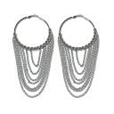 Boucles d'oreilles créoles pour femmes G841 6