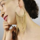 Boucles d'oreilles créoles pour femmes G841 2