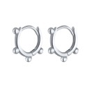 Boucles d'oreilles créoles pour femmes G861 4