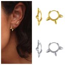Boucles d'oreilles créoles pour femmes G861 2