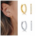 Boucles d'oreilles créoles pour femmes G861 4