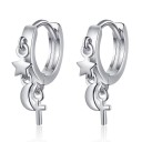 Boucles d'oreilles créoles pour femmes H716 2