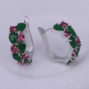 Boucles d'oreilles créoles pour femmes H726 9