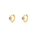 Boucles d'oreilles créoles pour femmes H744 21