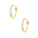 Boucles d'oreilles créoles pour femmes H744 23