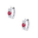 Boucles d'oreilles créoles pour femmes H744 6