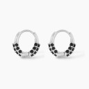 Boucles d'oreilles créoles pour femmes H744 8