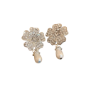 Boucles d'oreilles de fête pour femmes Perles françaises luxueuses Bijoux brillants avec pierres élégants Accessoire Mariage Anniversaire Fiançailles 3