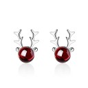 Boucles d'oreilles de Noël pour femmes renne 1