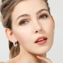 Boucles d'oreilles demi-lunes pour femmes R121 2