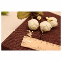 Boucles d'oreilles élégantes - Carrés avec pierre 3