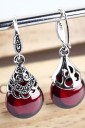 Boucles d'oreilles élégantes en argent pour femmes 4