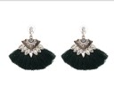 Boucles d'oreilles élégantes en forme d'éventail J3491 6