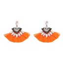 Boucles d'oreilles élégantes en forme d'éventail J3491 14