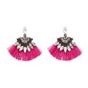 Boucles d'oreilles élégantes en forme d'éventail J3491 8