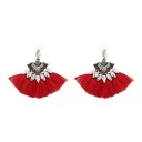Boucles d'oreilles élégantes en forme d'éventail J3491 7