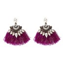 Boucles d'oreilles élégantes en forme d'éventail J3491 12