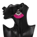 Boucles d'oreilles élégantes en forme d'éventail J3491 2