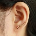Boucles d'oreilles élégantes en forme de feuille - 2 paires 5