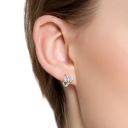 Boucles d'oreilles en argent 925 avec abeille Pour femmes, design élégant pour mariage, fiançailles, soirée et usage quotidien 2