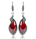 Boucles d'oreilles en argent pour femmes avec chalcedoine J1157 1