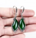 Boucles d'oreilles en argent pour femmes avec chalcedoine J1157 7