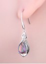 Boucles d'oreilles en argent pour femmes avec zircon 3