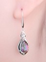 Boucles d'oreilles en argent pour femmes avec zircon 4