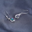 Boucles d'oreilles en argent pour femmes avec zircon 6