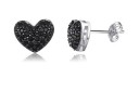 Boucles d'oreilles en argent pour femmes en forme de cœur 5