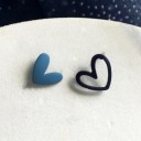 Boucles d'oreilles en cœur pour femmes G298 4