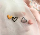 Boucles d'oreilles en cœur pour femmes G298 2