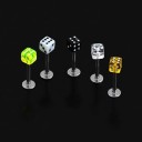 Boucles d'oreilles en cube 20 pcs 2