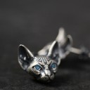 Boucles d'oreilles en forme de chat 2