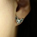 Boucles d'oreilles en forme de chat 3