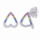 Boucles d'oreilles en forme de cœur pour femmes 2