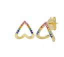 Boucles d'oreilles en forme de cœur pour femmes 1