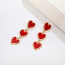 Boucles d'oreilles en forme de cœur pour femmes G535 2