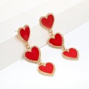 Boucles d'oreilles en forme de cœur pour femmes G535 3