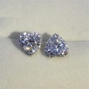 Boucles d'oreilles en forme de cœur pour femmes R113 1